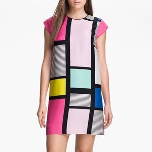Kate Spade Claudette Mondrian Shift Dress Size 4 S